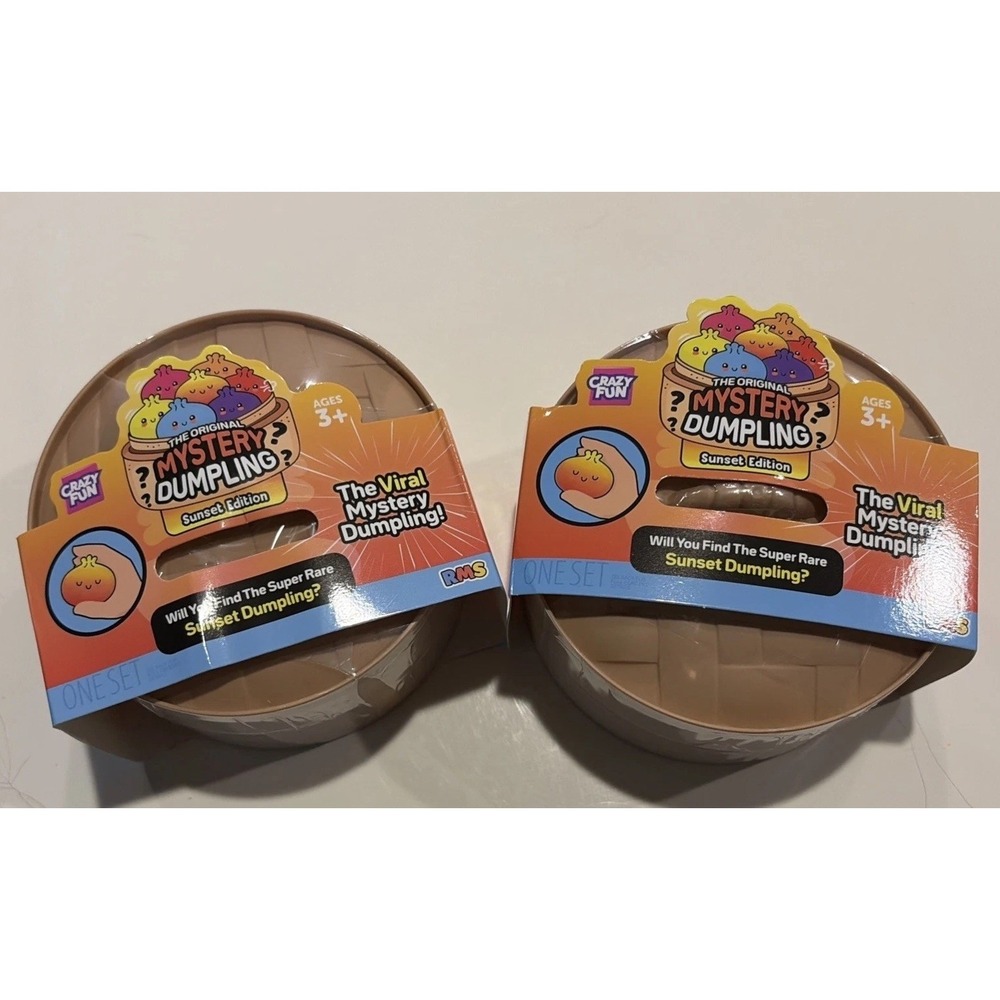 2 Viral Five Below Mystery Squishy Sunset Dumpling Sunset Edition~Rare~TikTok